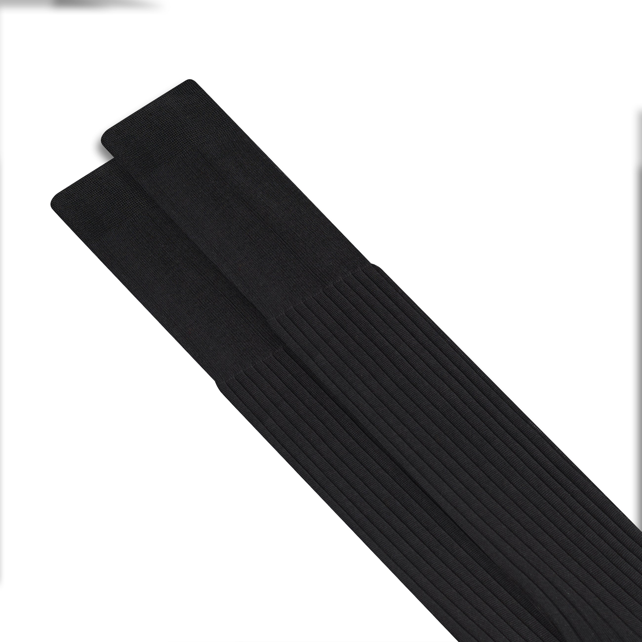 Knee-high socks | Cotton | Anthracite