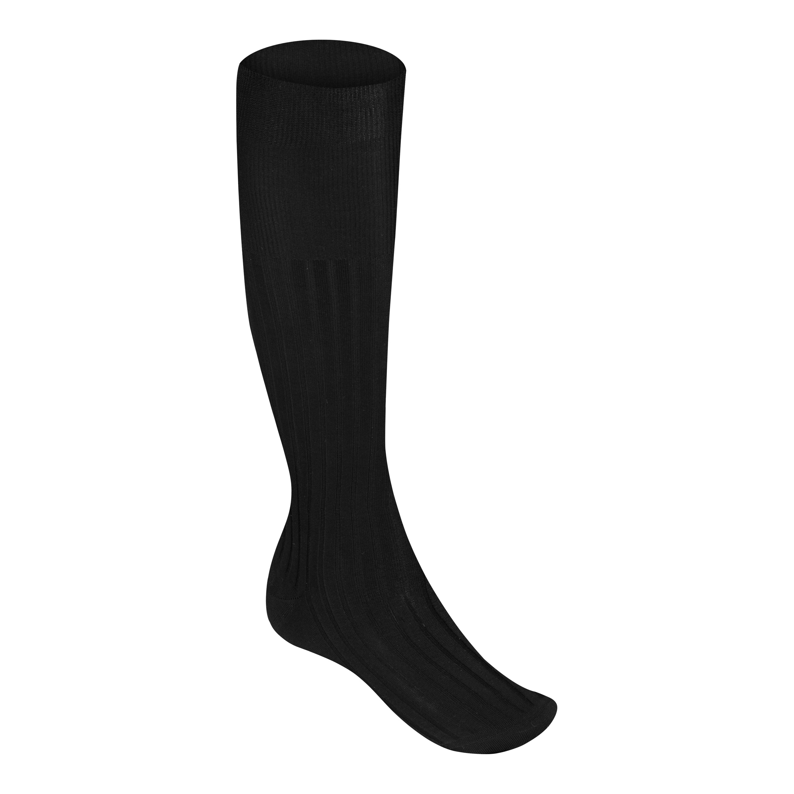 Knee-high socks | Cotton | Black