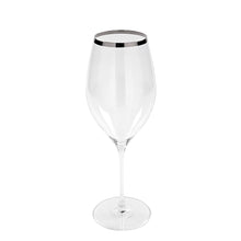 PLATINUM" wine glass