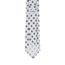 5 - Fold tie with floral print in pure silk - Christian Weilert