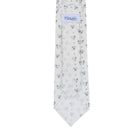 5 - Fold tie with floral print in pure silk - Christian Weilert