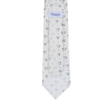 5 - Fold tie with floral print in pure silk - Christian Weilert