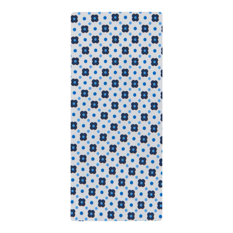 5 - Fold tie with floral print in pure silk - Christian Weilert