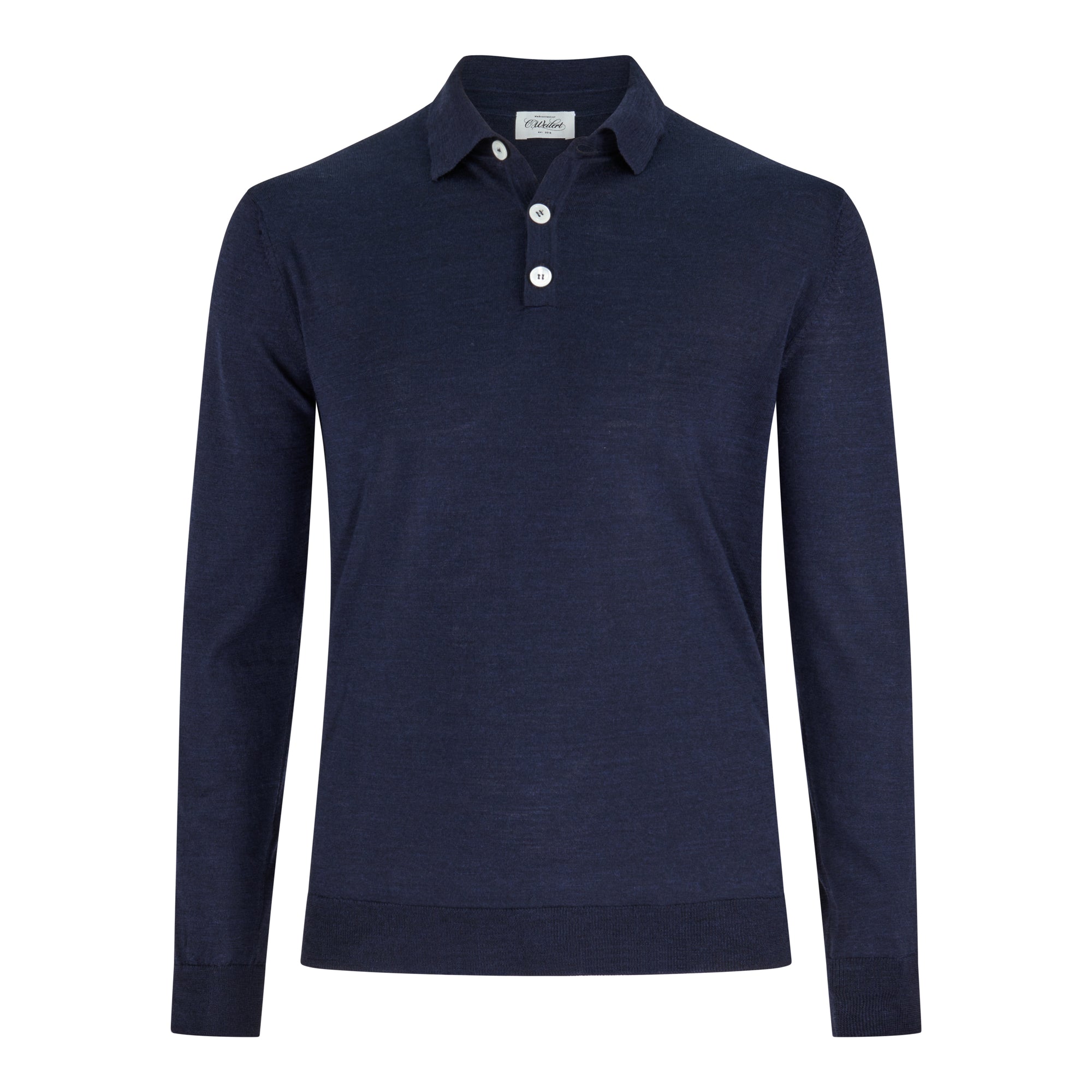 Longsleeve Polo Dunkelblau