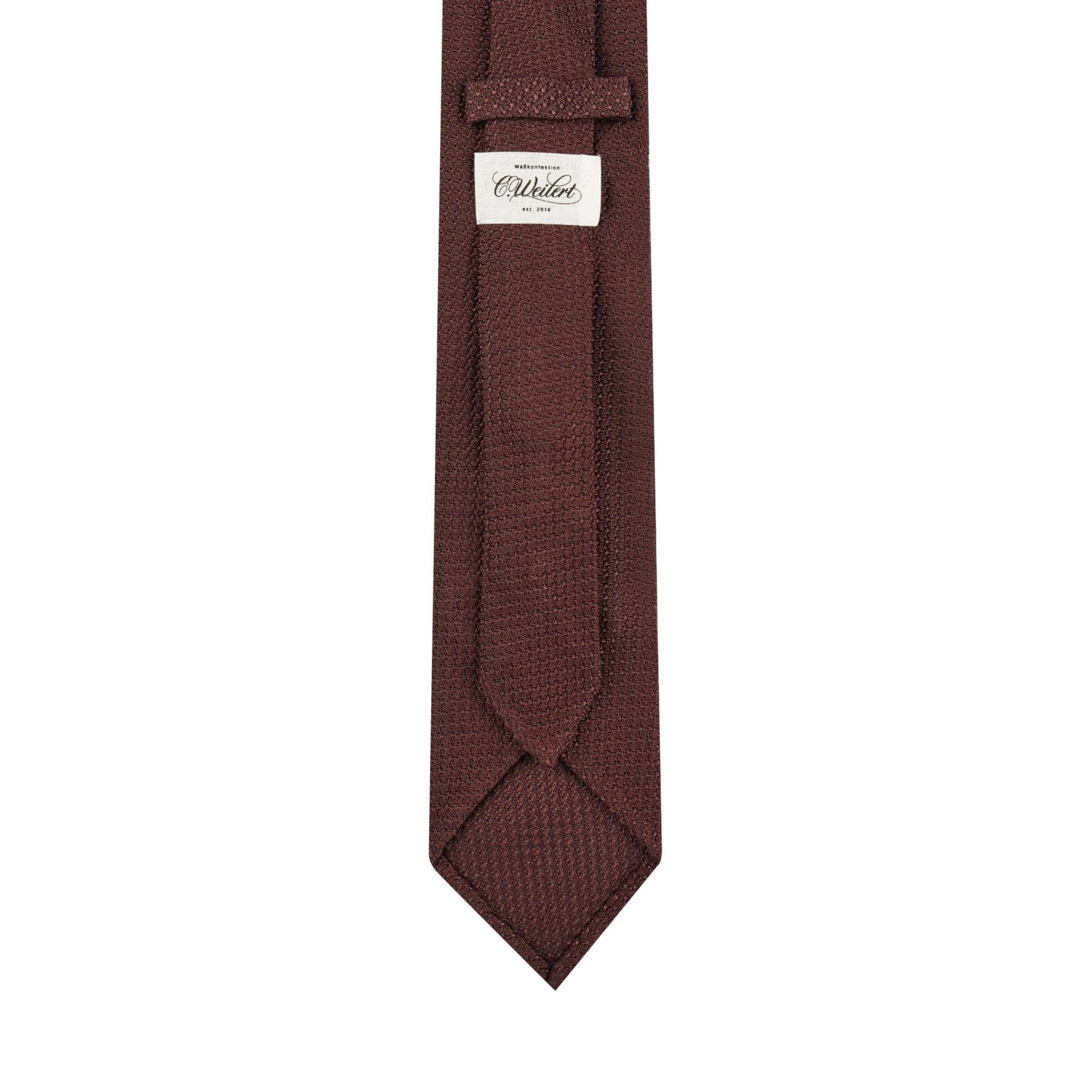 7 - Fold tie Garza Grossa in burgundy - Christian Weilert