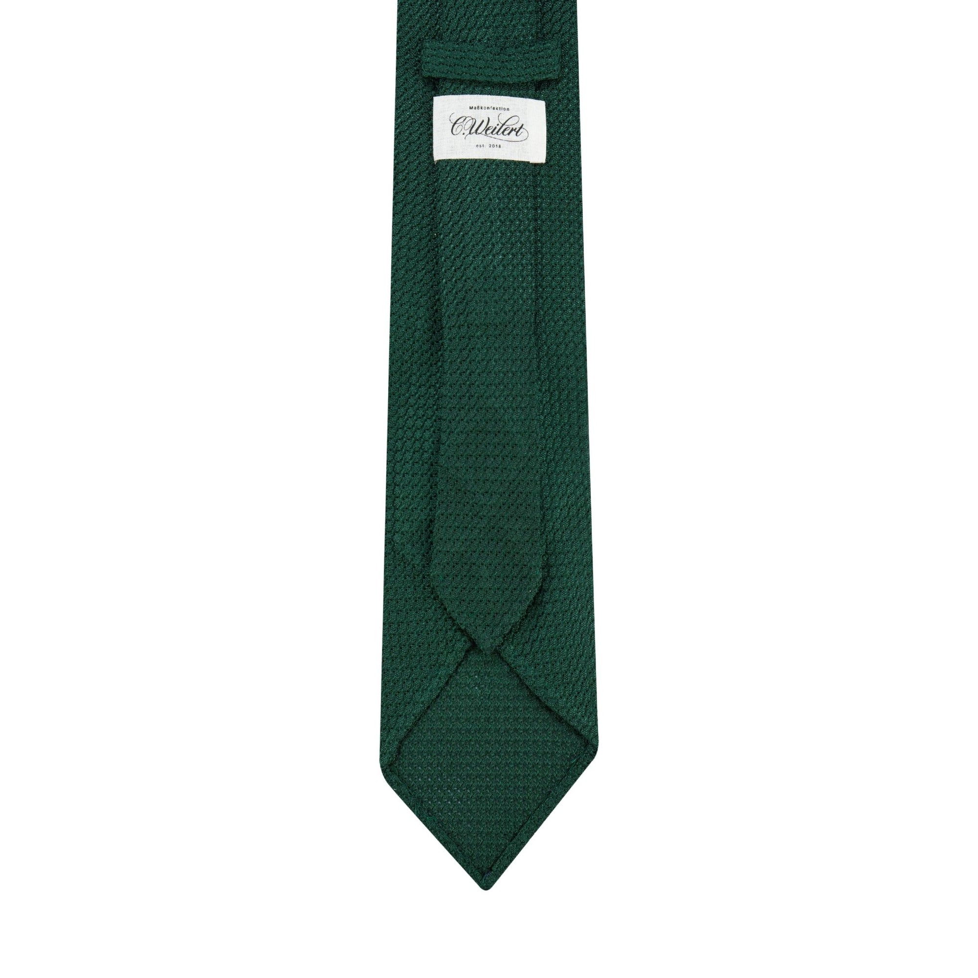 7 - Fold tie Garza Grossa in dark green - Christian Weilert