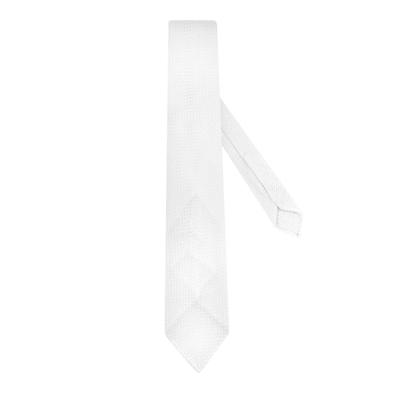 7 - Fold tie Garza Grossa in white - Christian Weilert