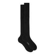 Knee-high socks | Cotton | Black