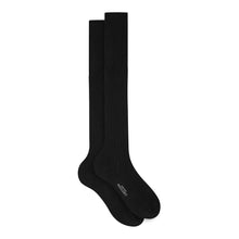 Knee-high socks | Cotton | Black