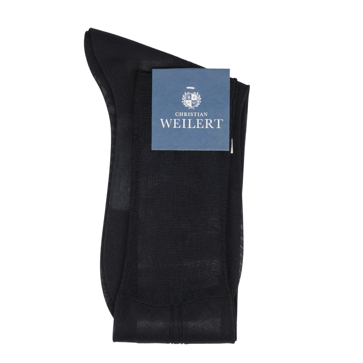 Kniestrumpf | Seide | Blau