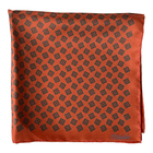 Handkerchief with floral pattern in rust made of pure silk - Christian Weilert