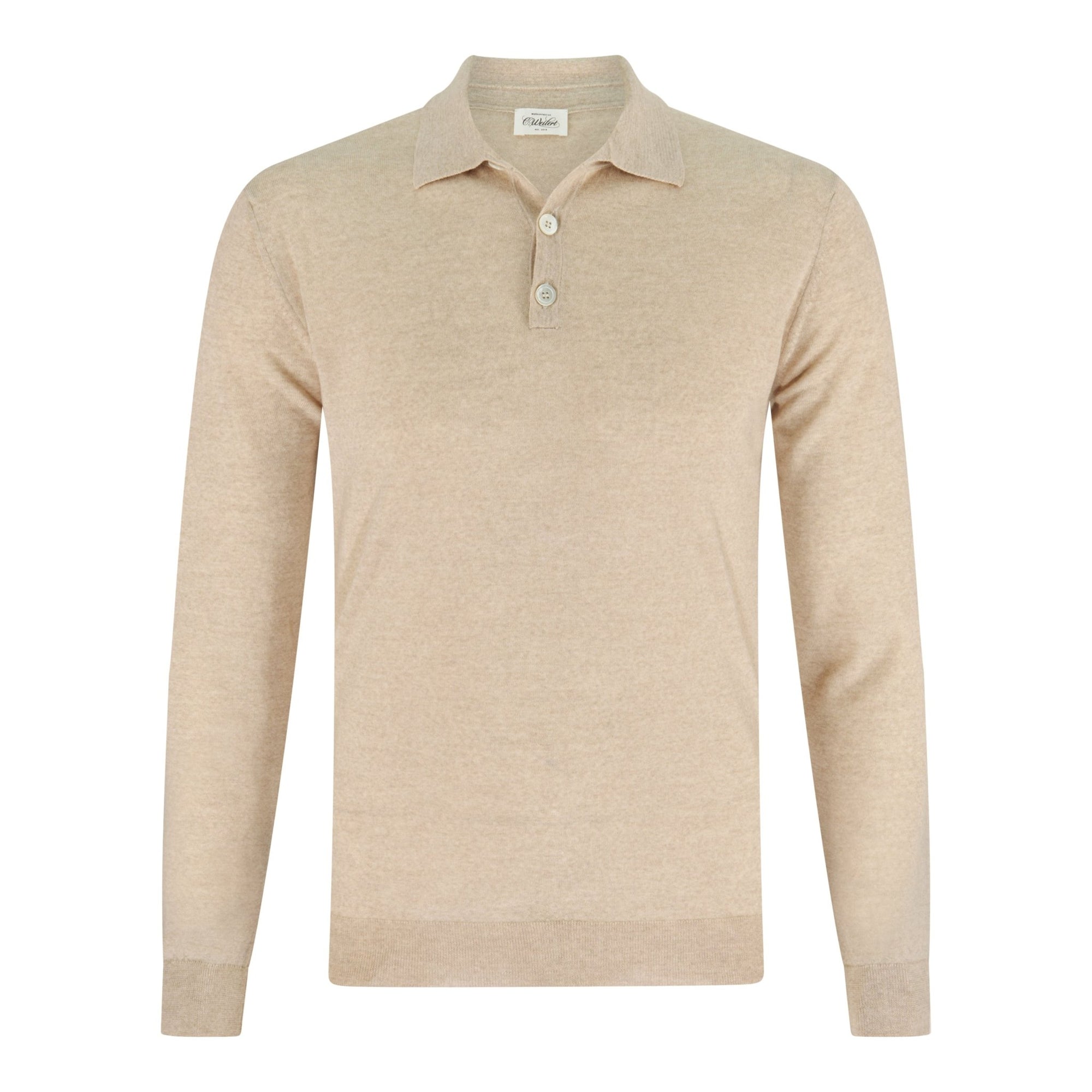 Longsleeve Polo Beige - Christian Weilert