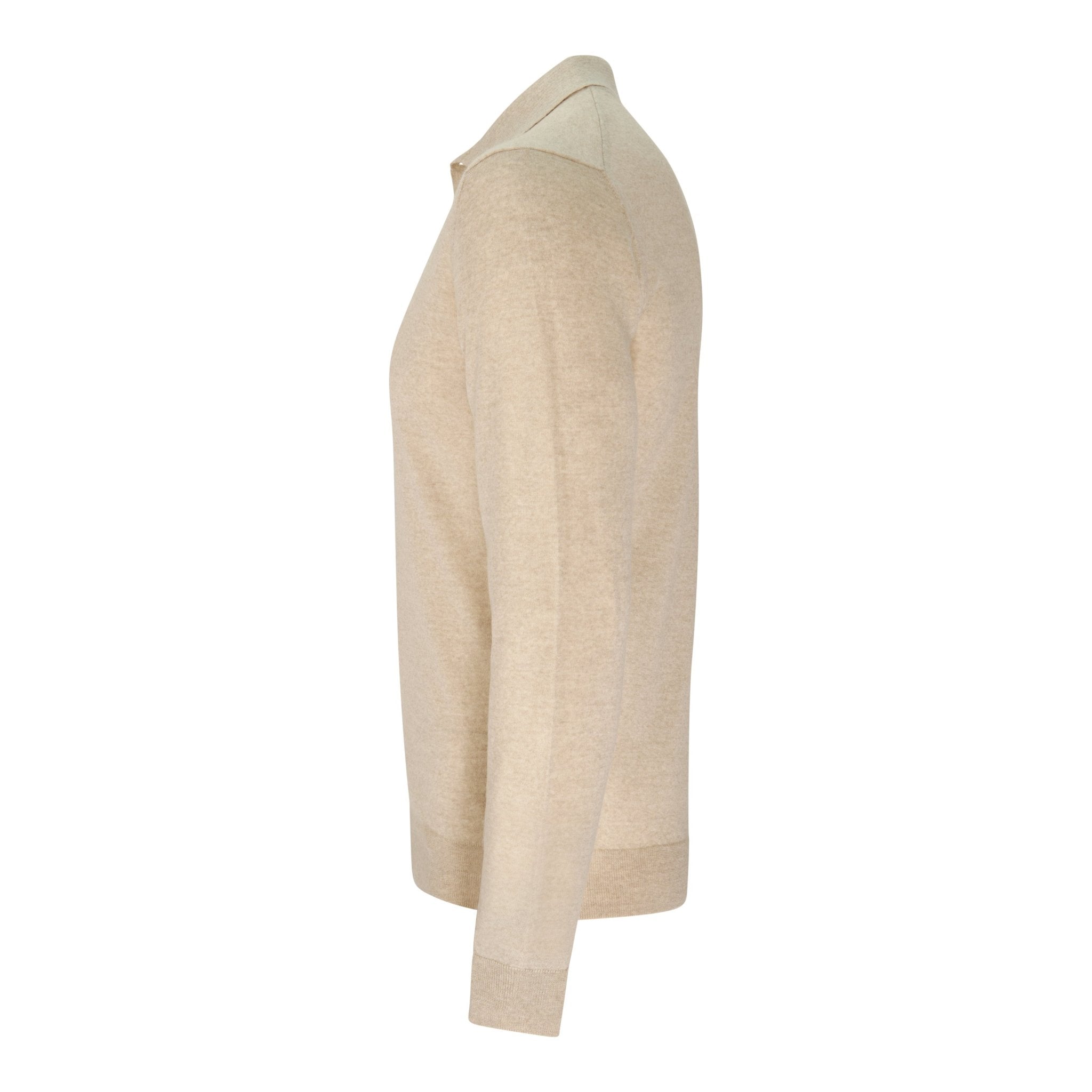 Longsleeve Polo Beige - Christian Weilert