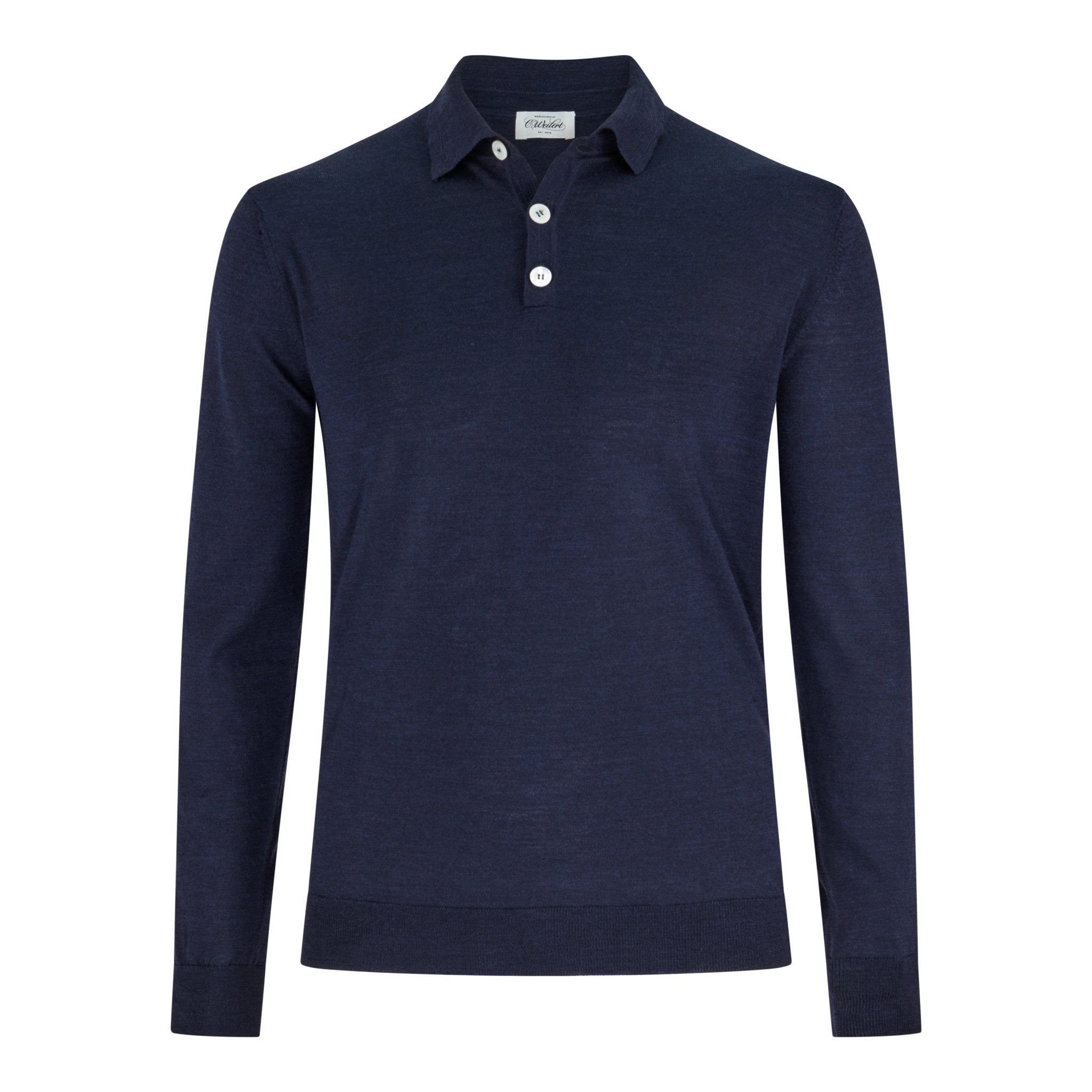 Longsleeve Polo Dunkelblau - Christian Weilert