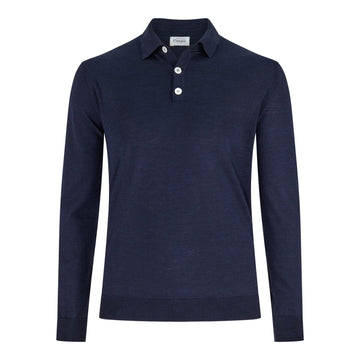 Longsleeve Polo Dunkelblau - Christian Weilert