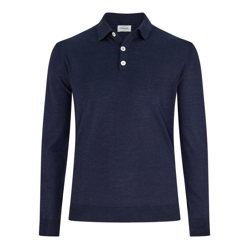 Longsleeve polo dark blue - Christian Weilert