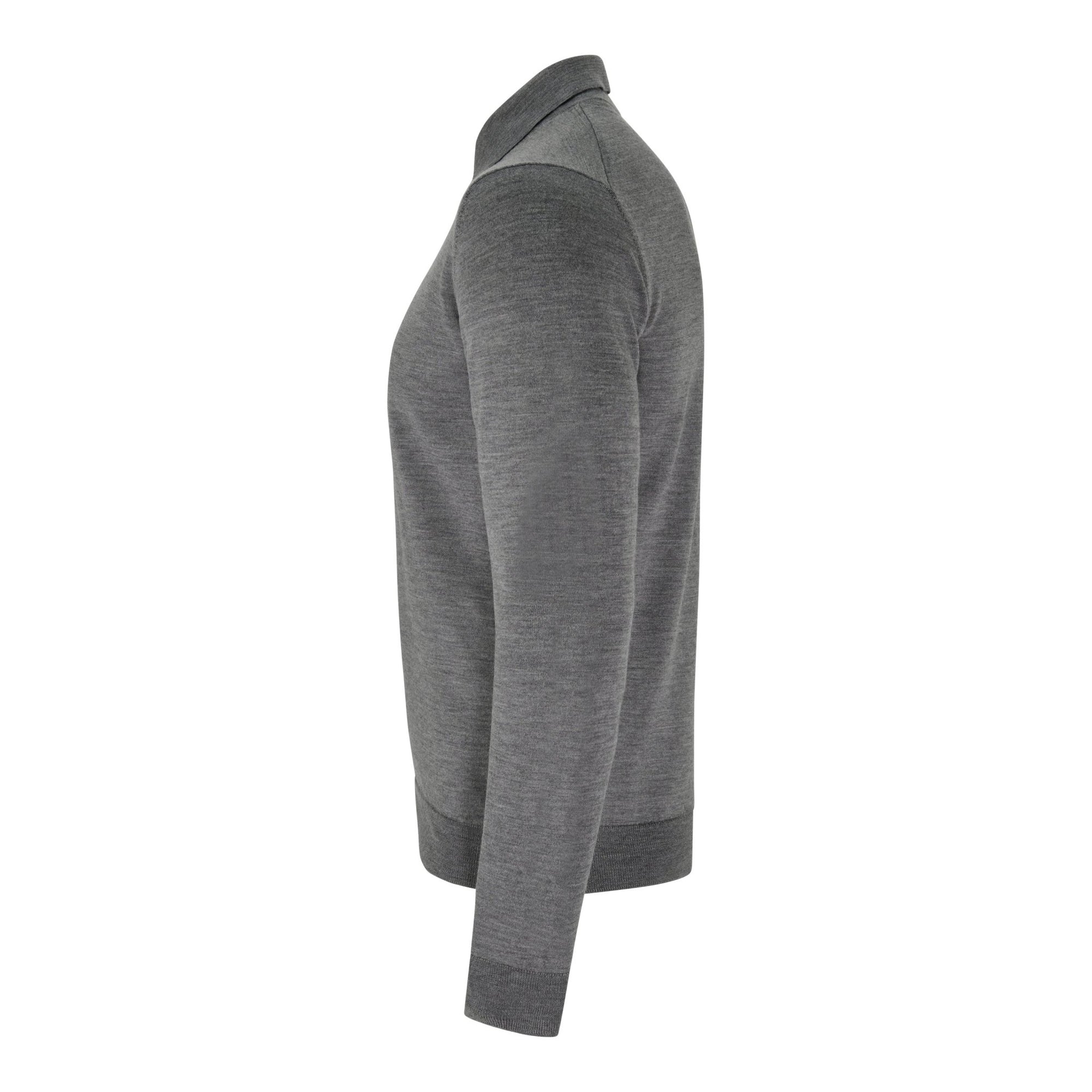 Longsleeve polo gray - Christian Weilert