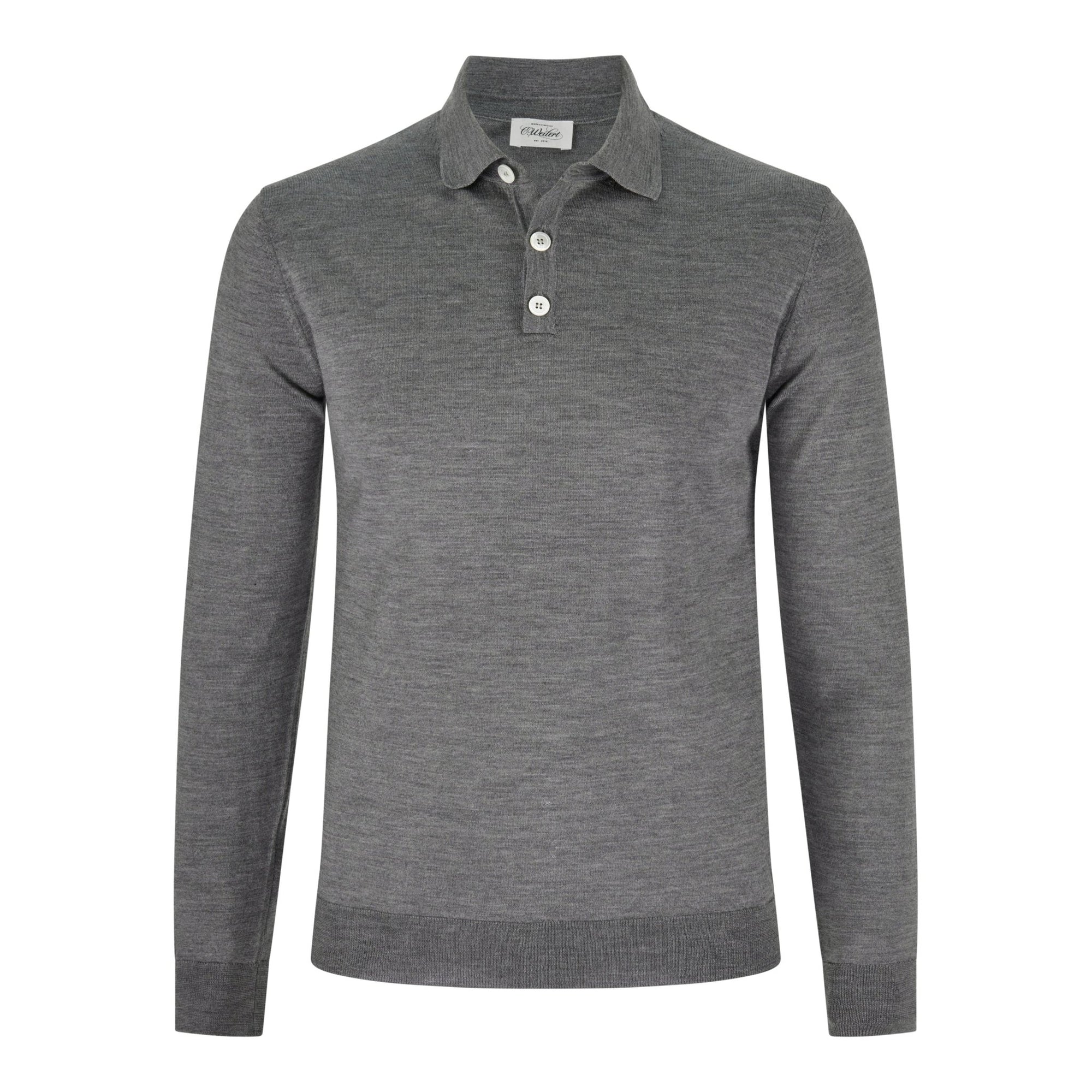 Longsleeve polo gray - Christian Weilert