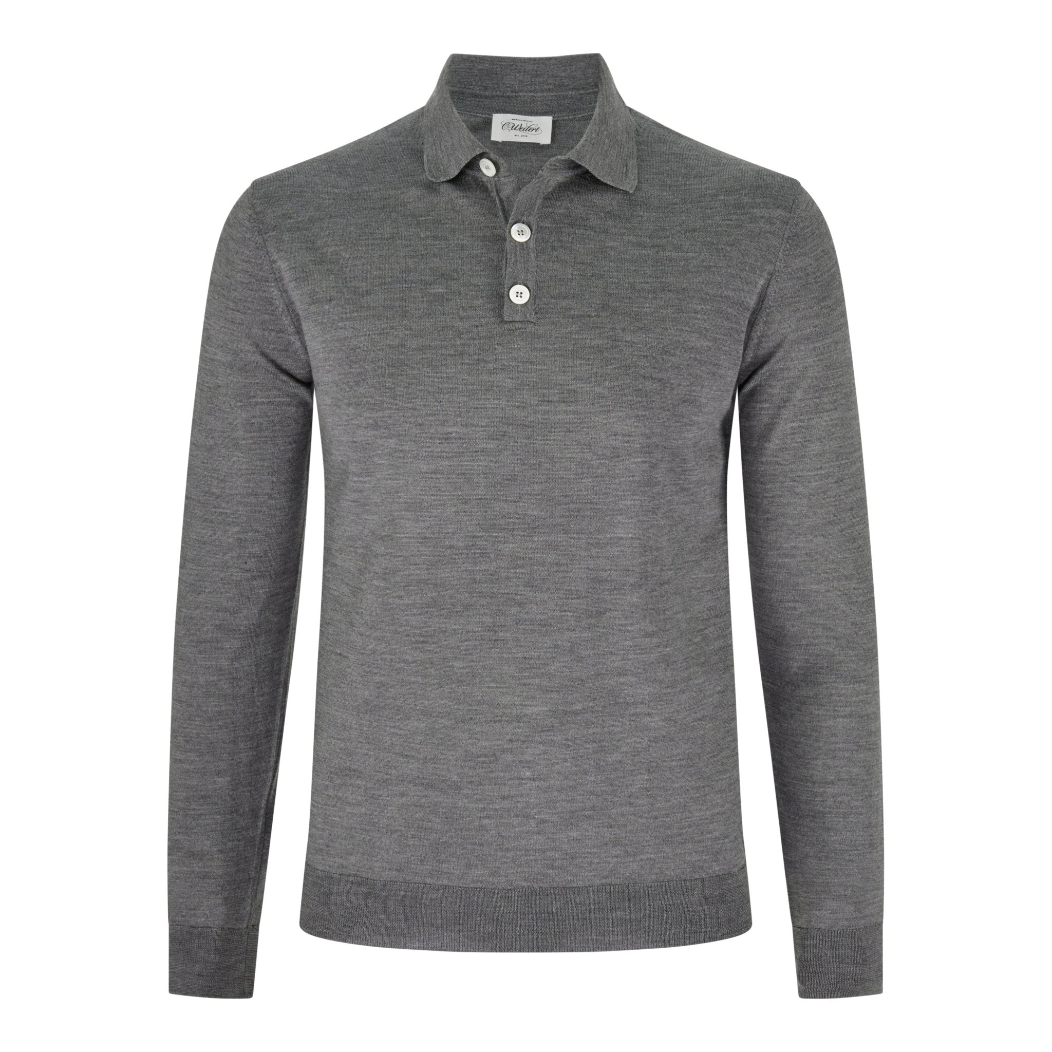 Longsleeve Polo Grau - Christian Weilert