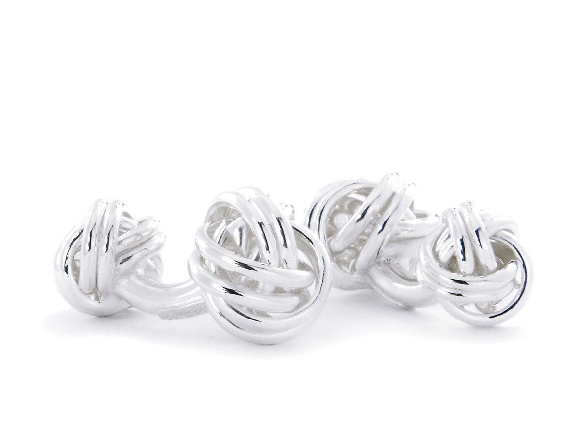 Cufflinks knot shape silver - Christian Weilert