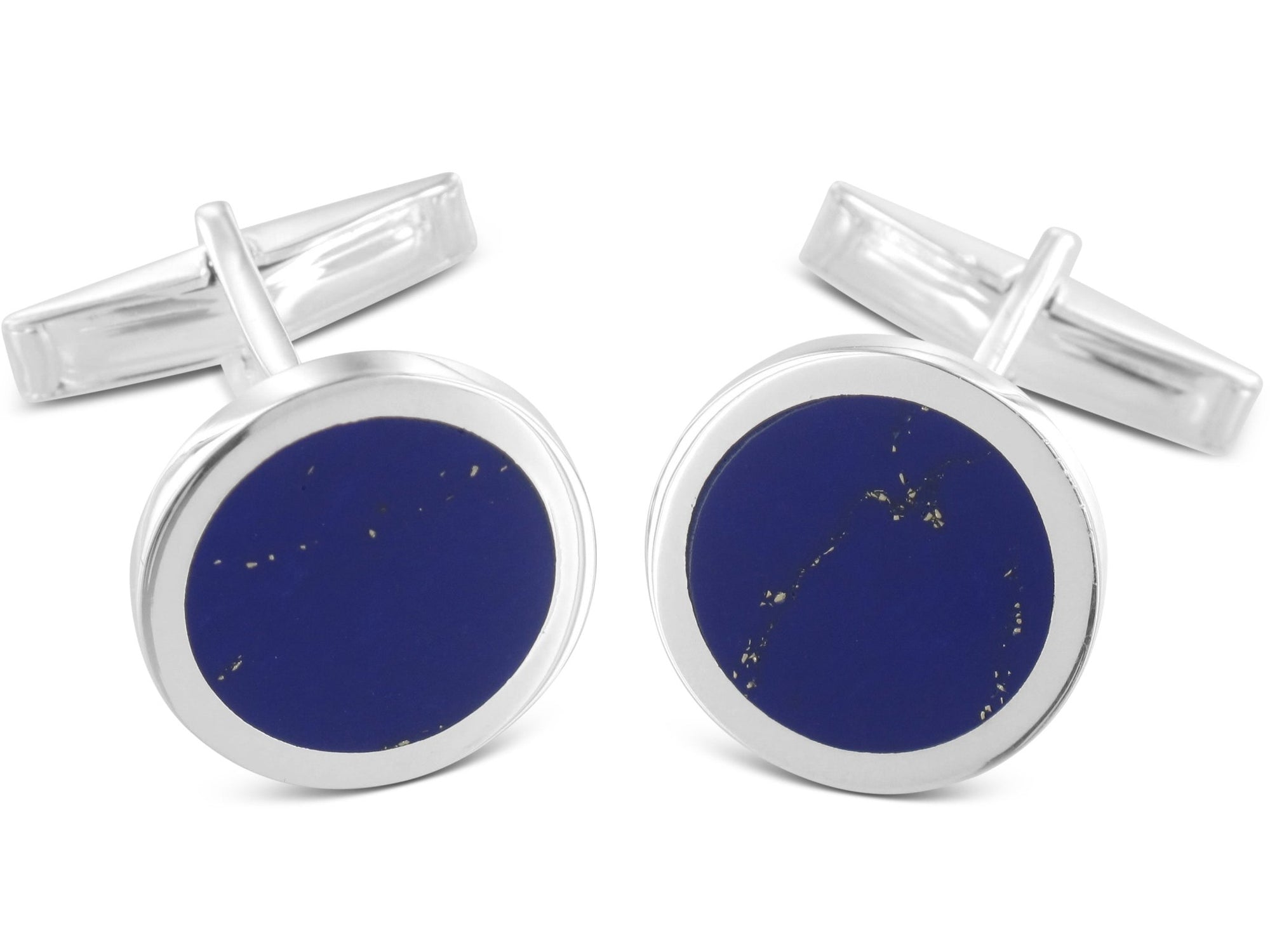 Lapis blue silver cufflinks - Christian Weilert