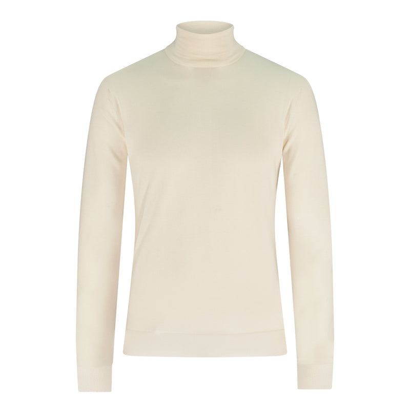 White turtleneck sweater - Christian Weilert