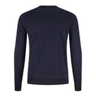 Round neck sweater dark blue - Christian Weilert