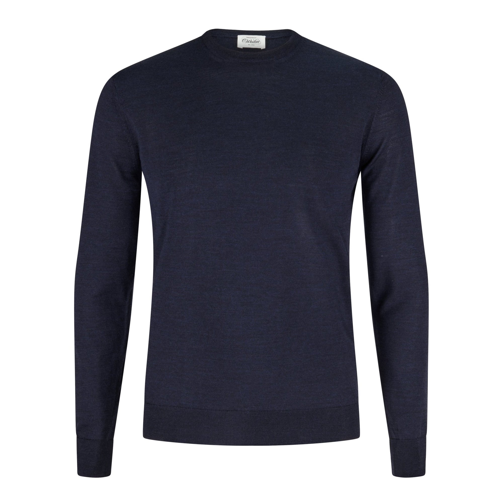 Round neck sweater dark blue - Christian Weilert