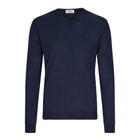 V - neck sweater dark blue - Christian Weilert