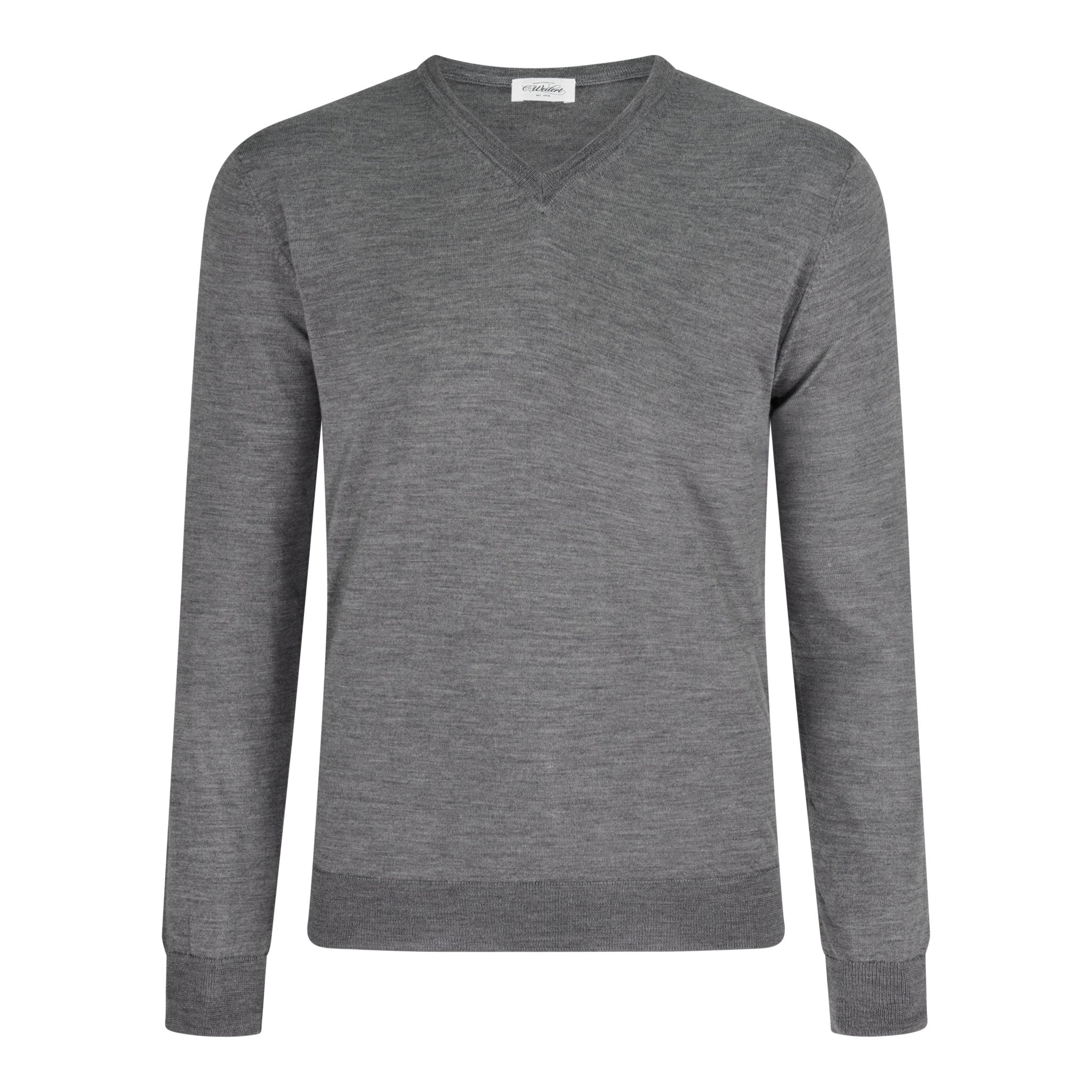 V - Ausschnitt Pullover Grau - Christian Weilert